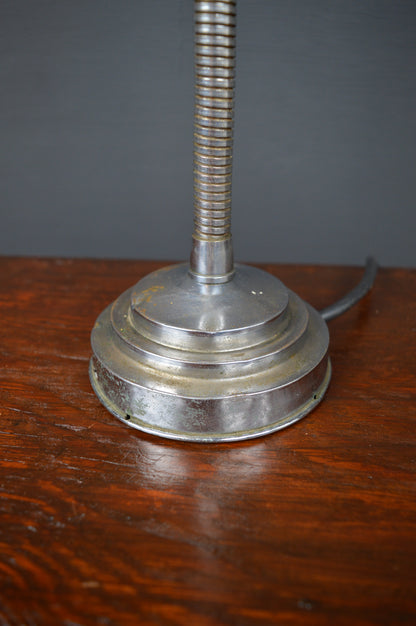 1930s chrome gooseneck lamp