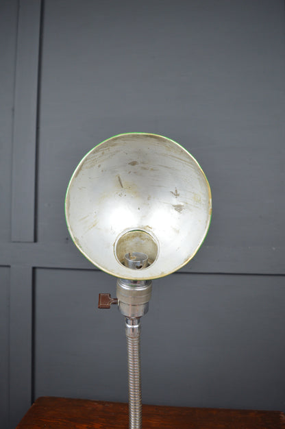 1930s chrome gooseneck lamp