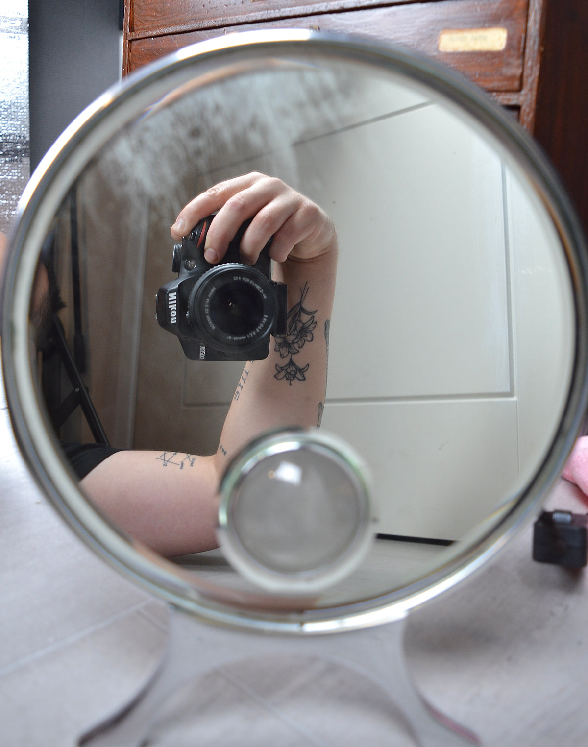 Art deco shaving mirror
