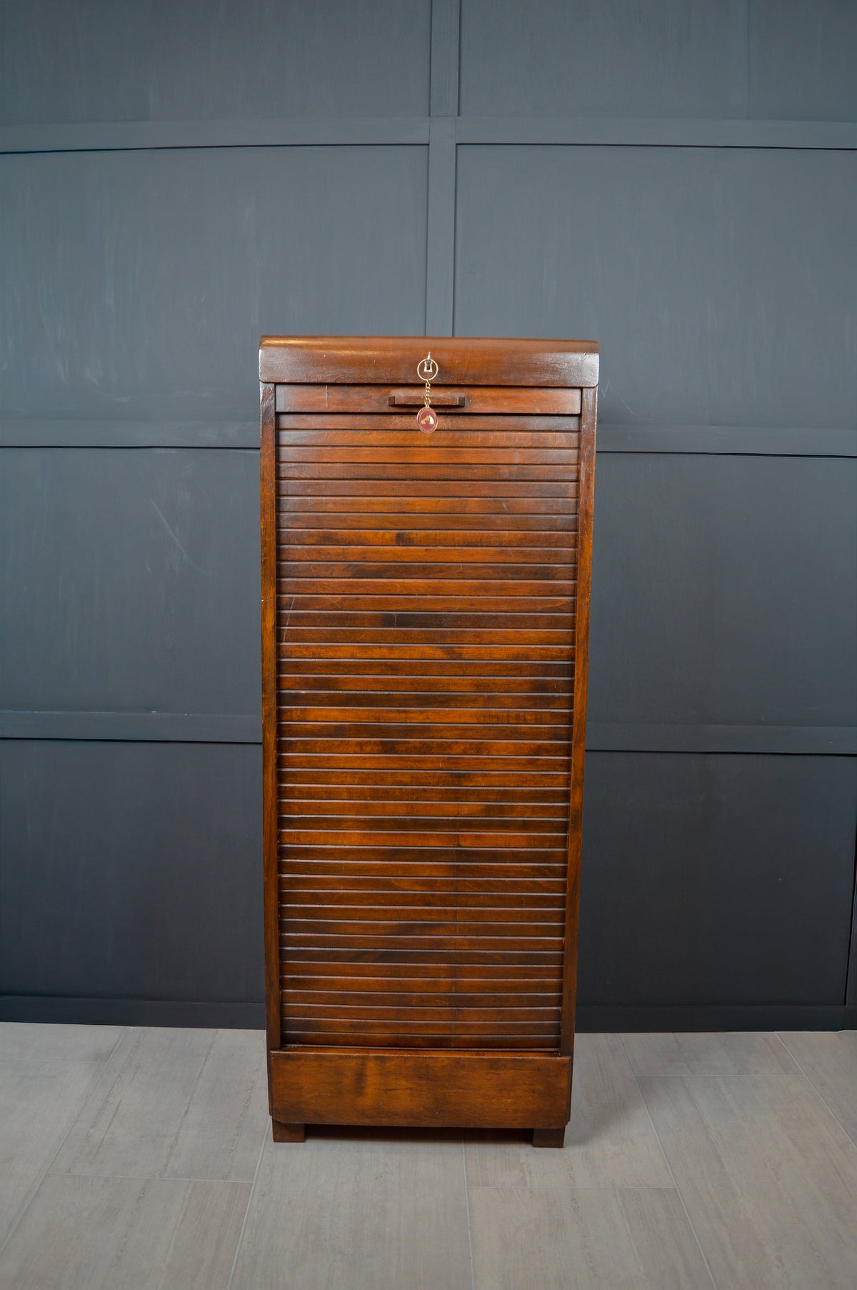 Mahogany Tambour front cabinet