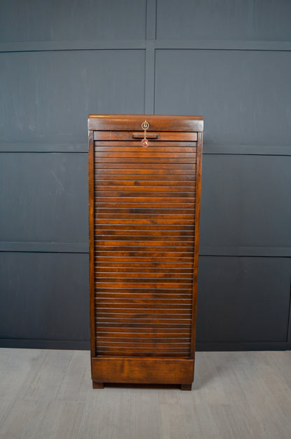 Mahogany Tambour front cabinet