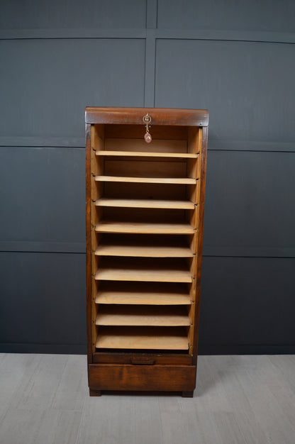 Mahogany Tambour front cabinet