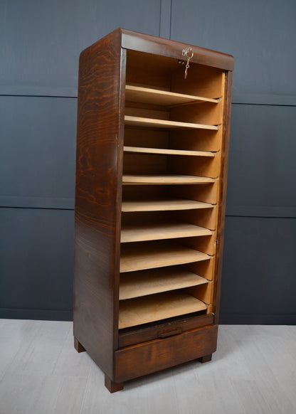 Mahogany Tambour front cabinet
