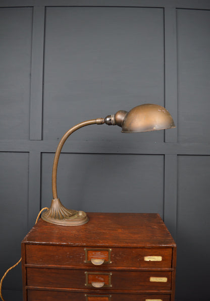 Brass "Supreme" gooseneck lamp