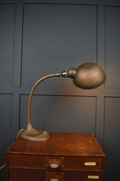 Brass "Supreme" gooseneck lamp