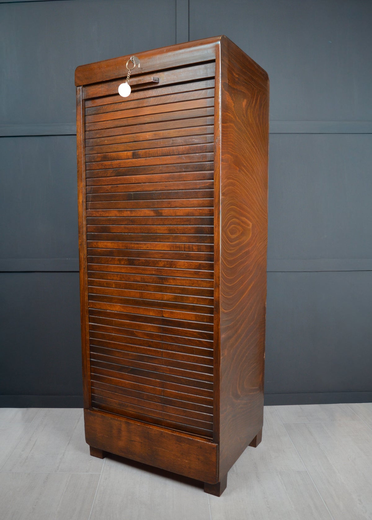 Mahogany Tambour front cabinet