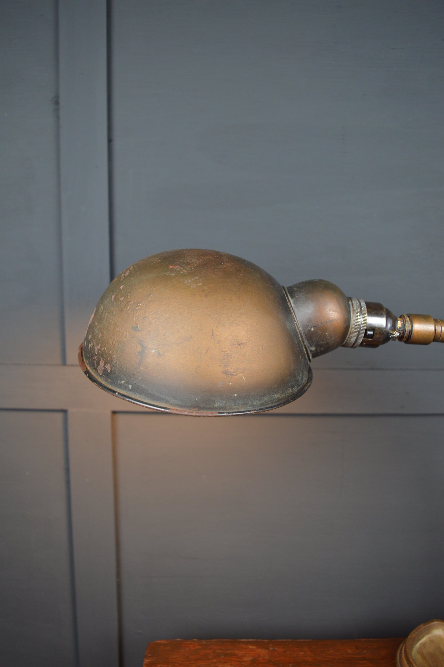 Brass "Supreme" gooseneck lamp