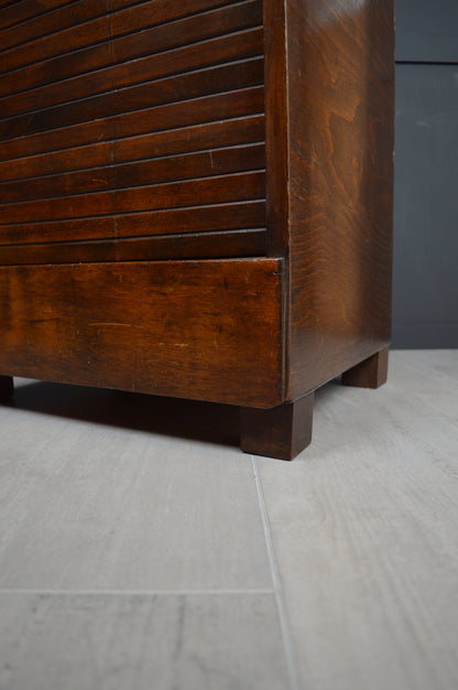Mahogany Tambour front cabinet