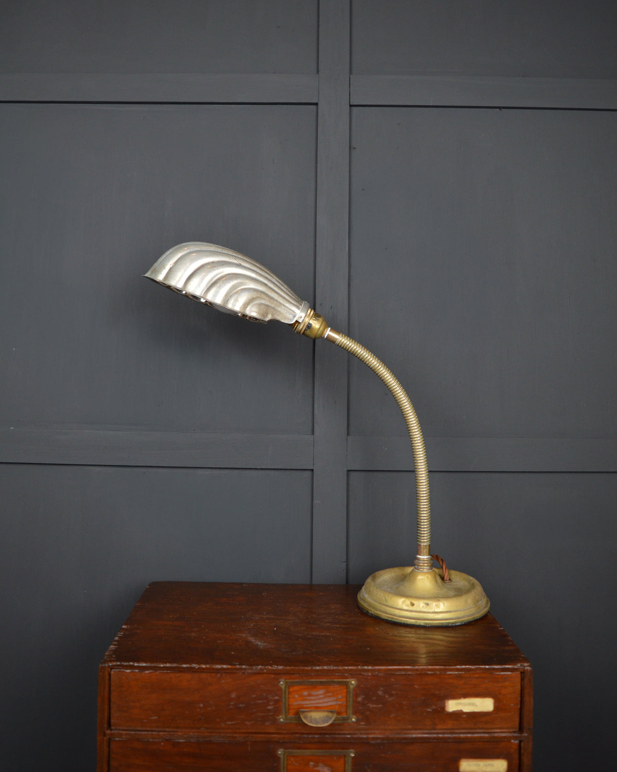 Brass gooseneck lamp