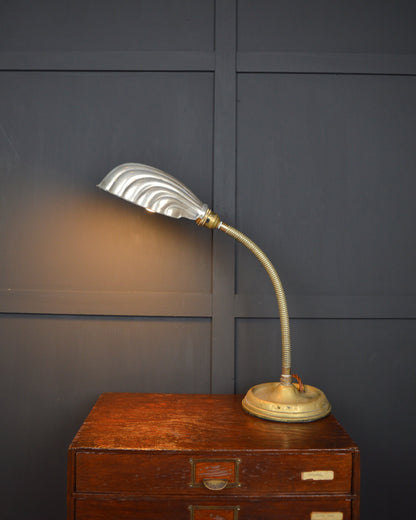 Brass gooseneck lamp