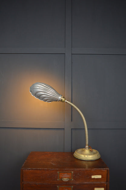 Brass gooseneck lamp