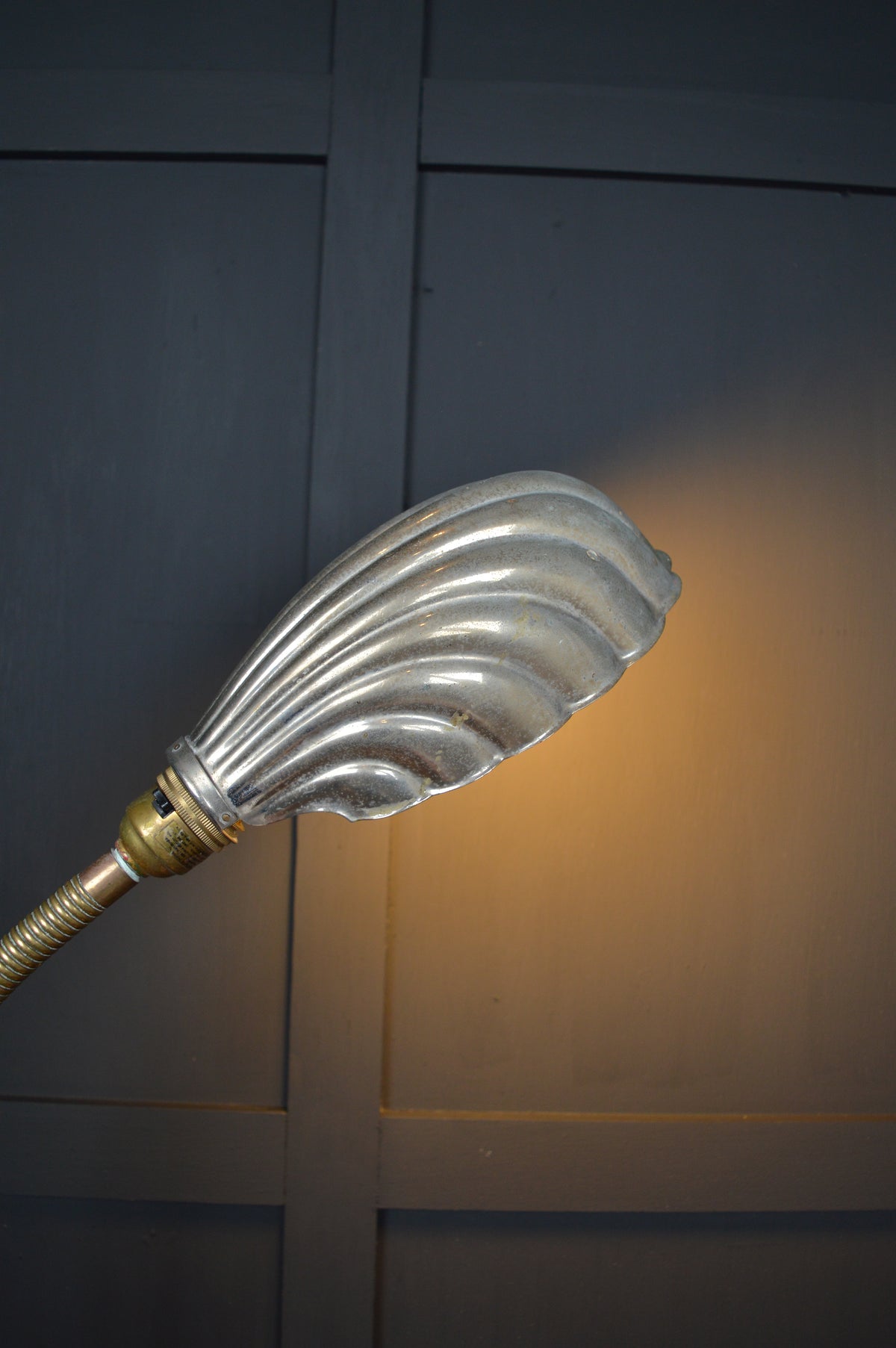 Brass gooseneck lamp