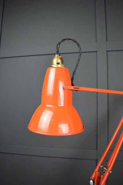 Red Anglepoise model 1227 lamp