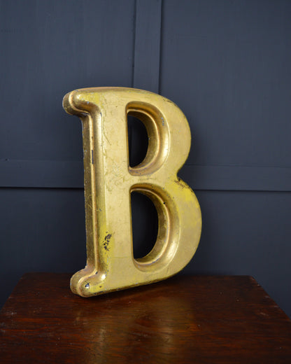Large Gold Letter ‘B’