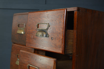 Early 20th century oak 6 drawer filing drawers