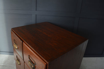 Early 20th century oak 6 drawer filing drawers