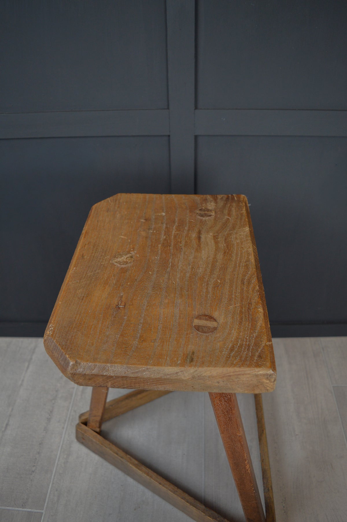 19th century wooden jewellers stool