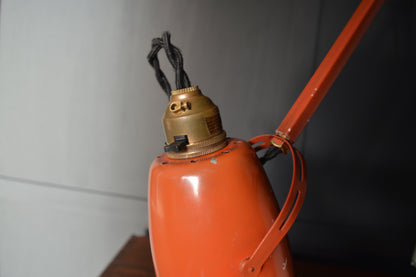 Red Herbert Terry Anglepoise model 1227 lamp