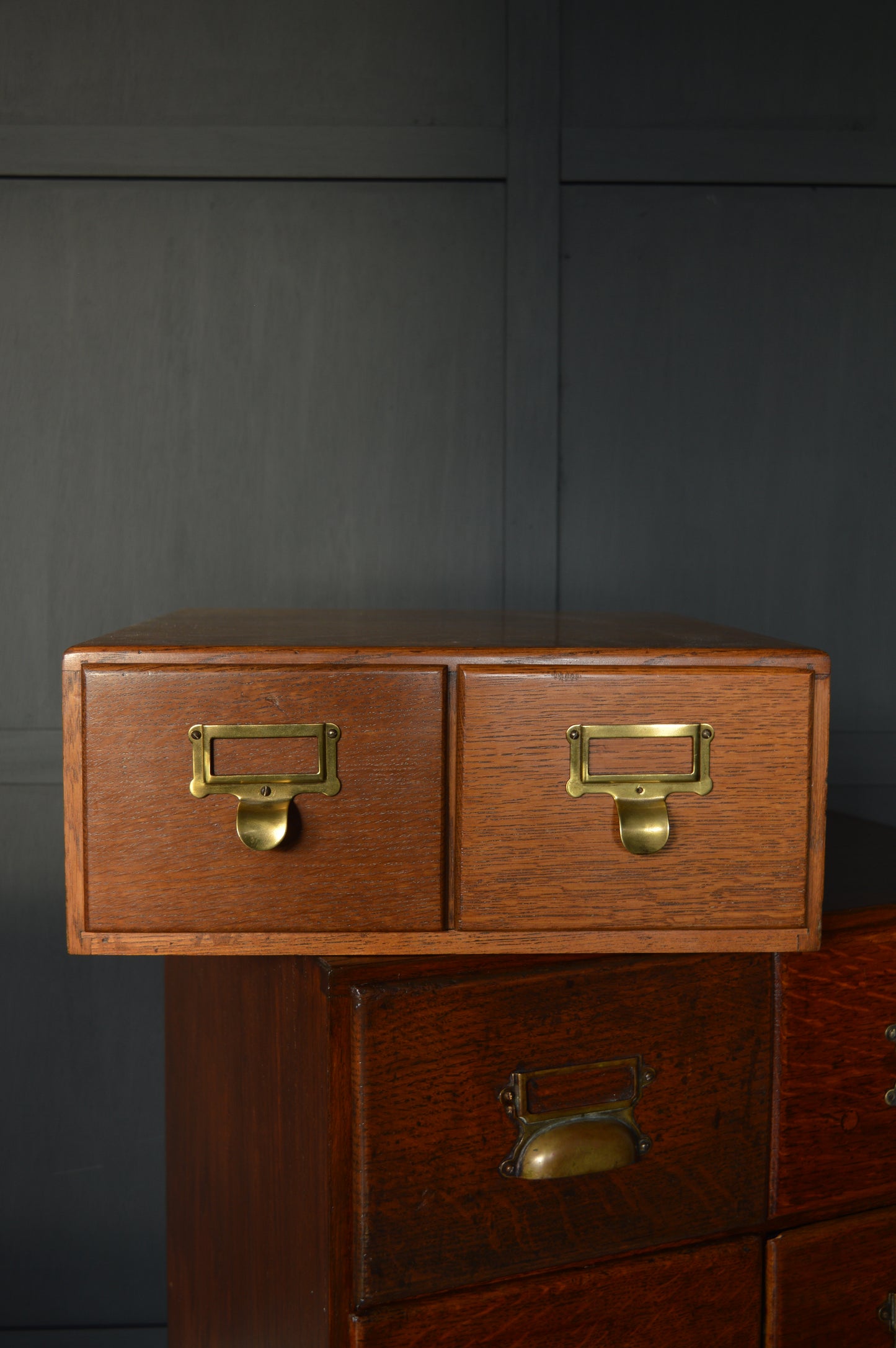 Early 20th Century Oak index drawers