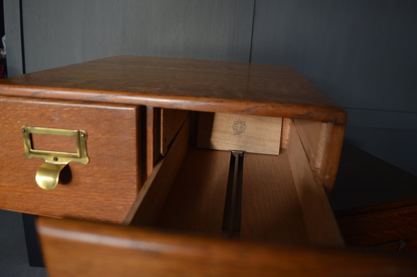 Early 20th Century Oak index drawers