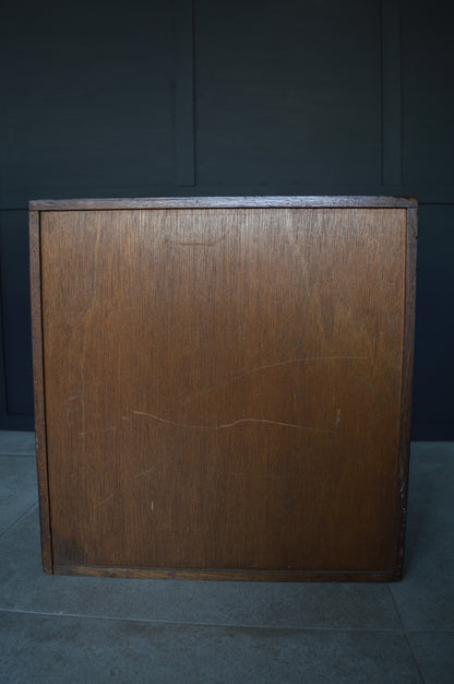 Early 20th century oak index filing drawers