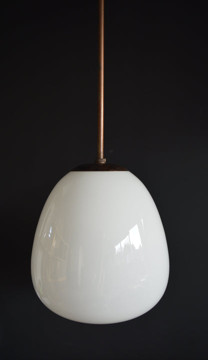 1930s General Electric Company (GEC) Opaline Tulip Pendant Light