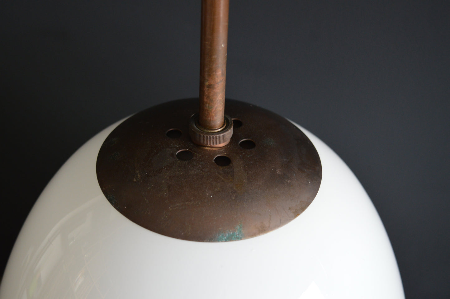 1930s General Electric Company (GEC) Opaline Tulip Pendant Light