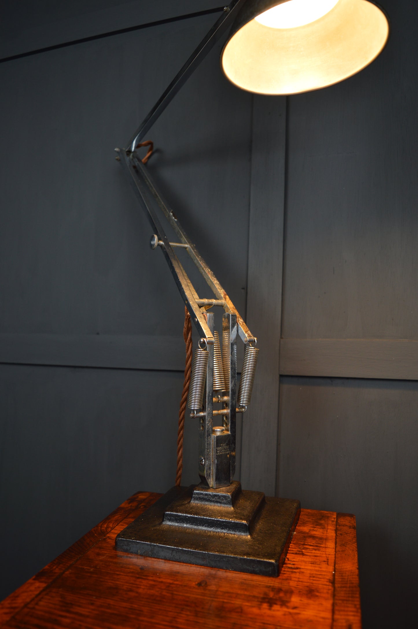 Black & Chrome ‘3-step’ anglepoise model 1227 lamp