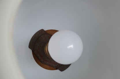 1930s General Electric Company (GEC) Opaline Tulip Pendant Light