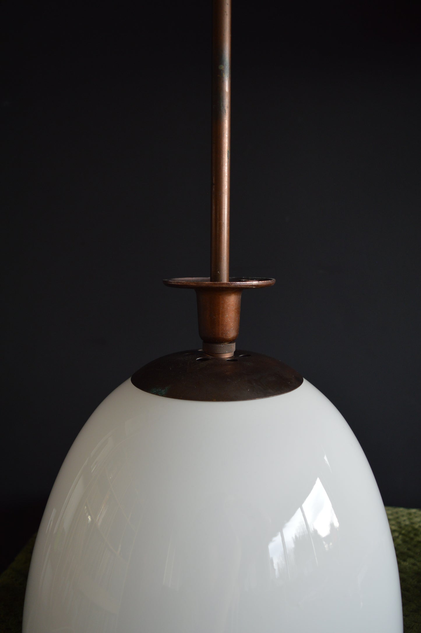 1930s General Electric Company (GEC) Opaline Tulip Pendant Light