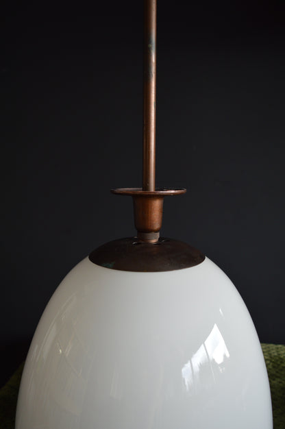 1930s General Electric Company (GEC) Opaline Tulip Pendant Light