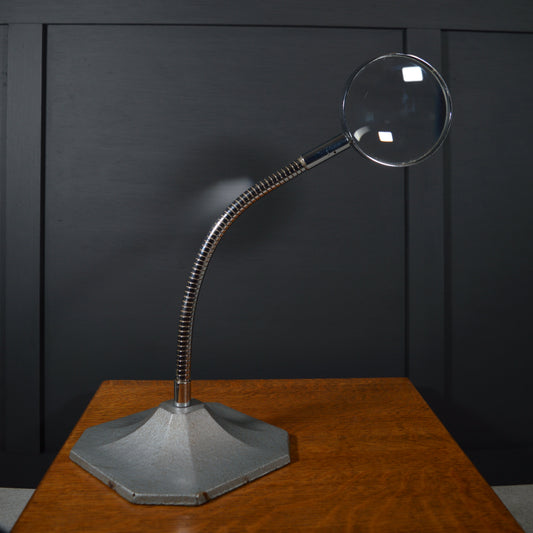 Art Deco Chrome desktop magnifying glass