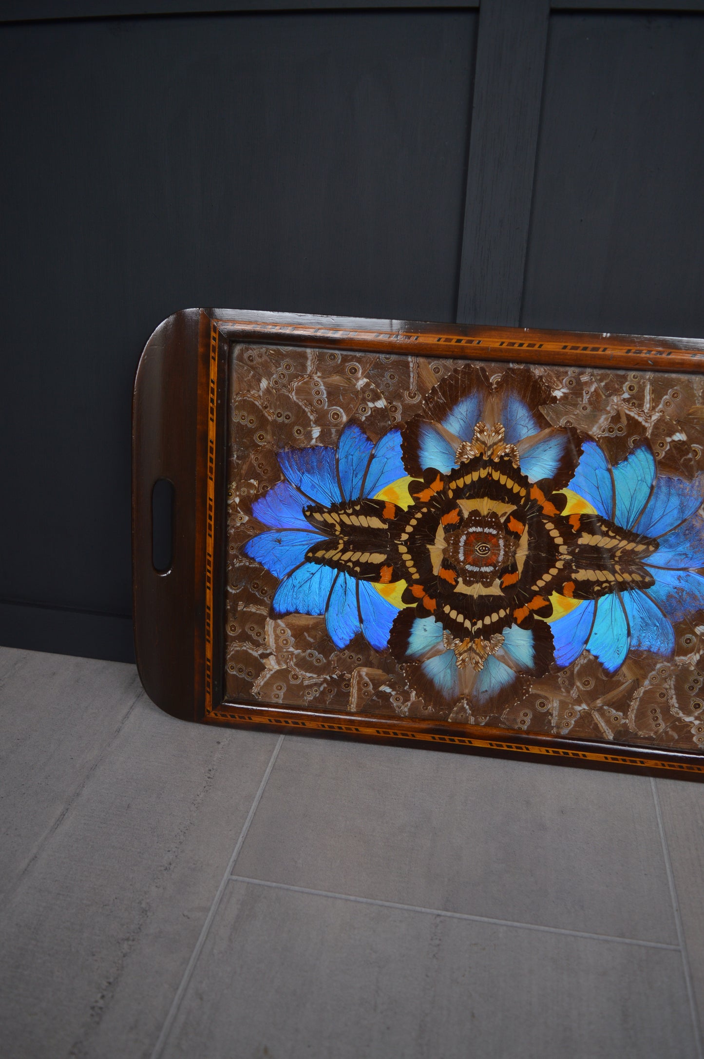 Brazilian Art Deco butterfly tray