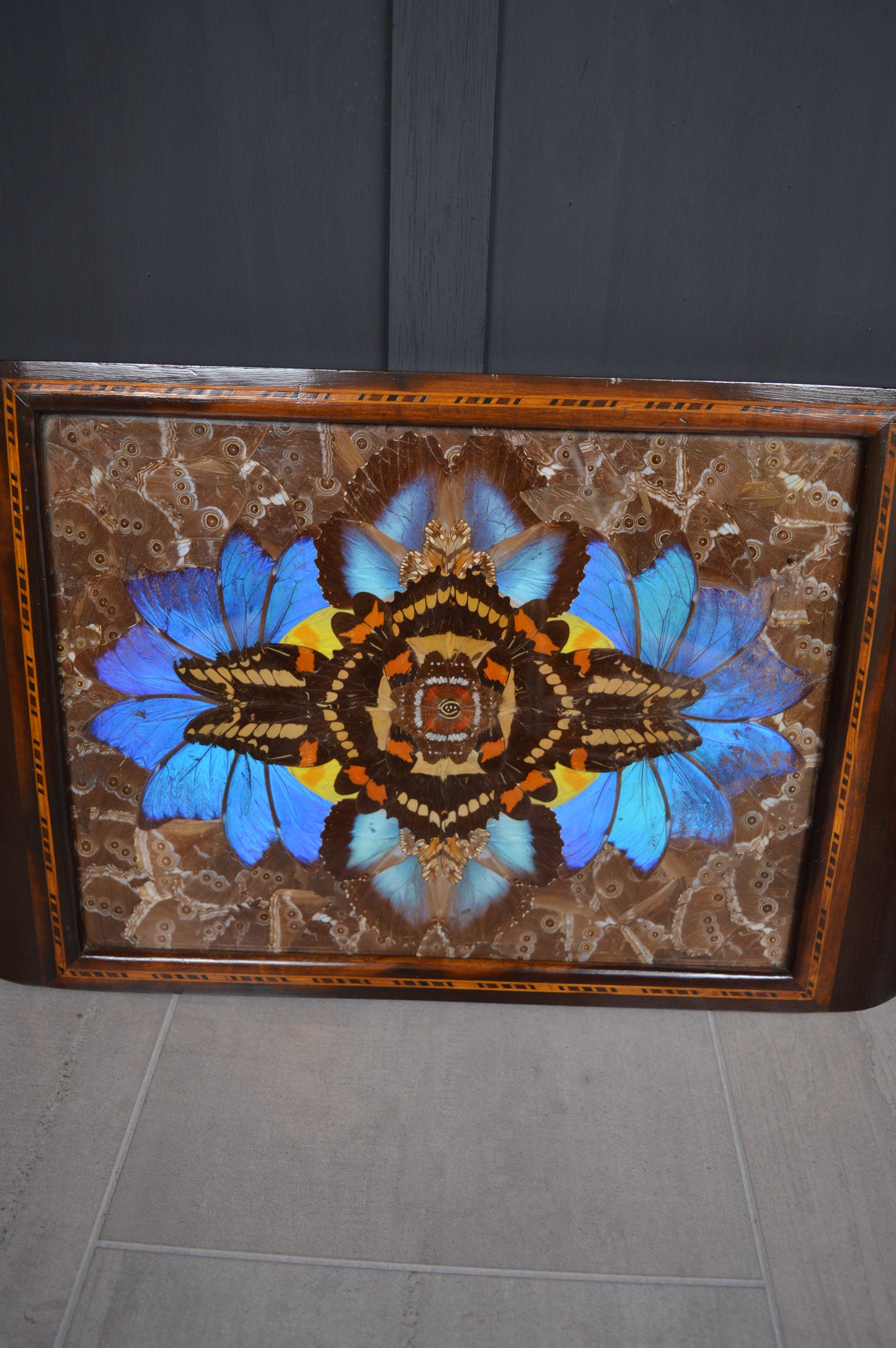 Brazilian Art Deco butterfly tray