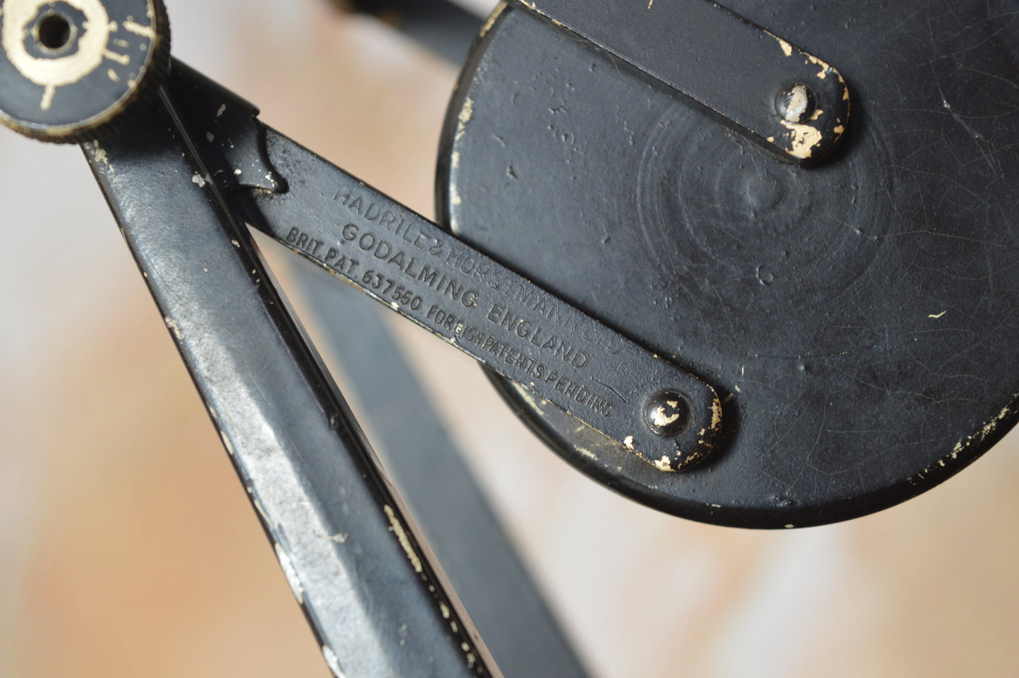 1940s Black Hadrill & Horstmann Desk Lamp
