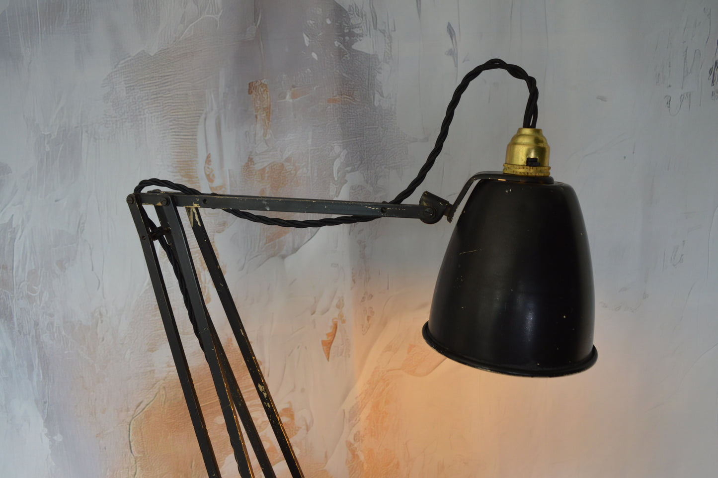 1940s Black Hadrill & Horstmann Desk Lamp