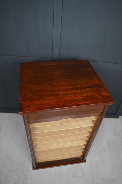Late 19th Century Tambour front cabinet