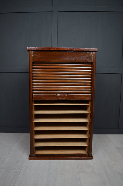 Late 19th Century Tambour front cabinet