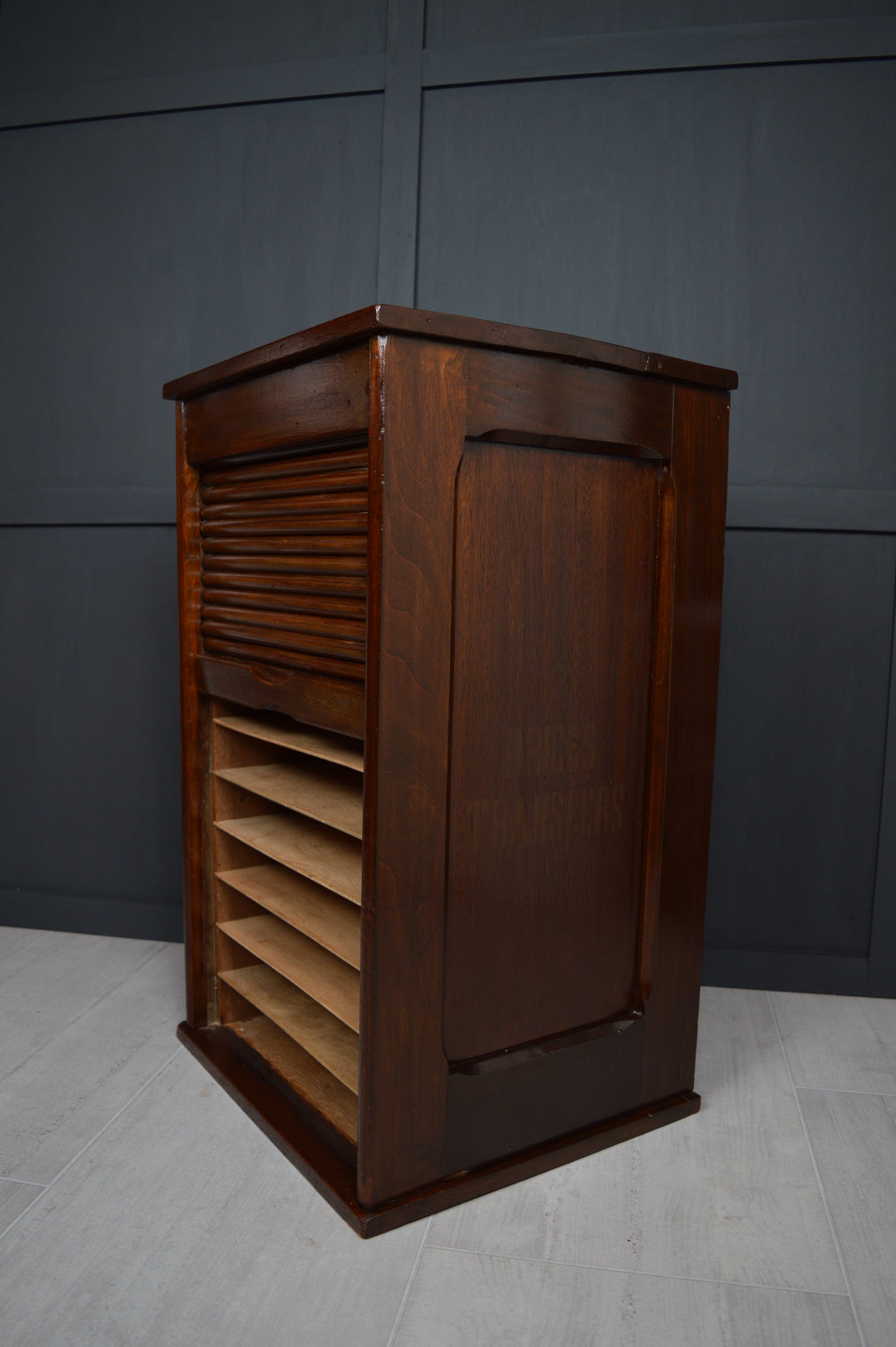 Late 19th Century Tambour front cabinet