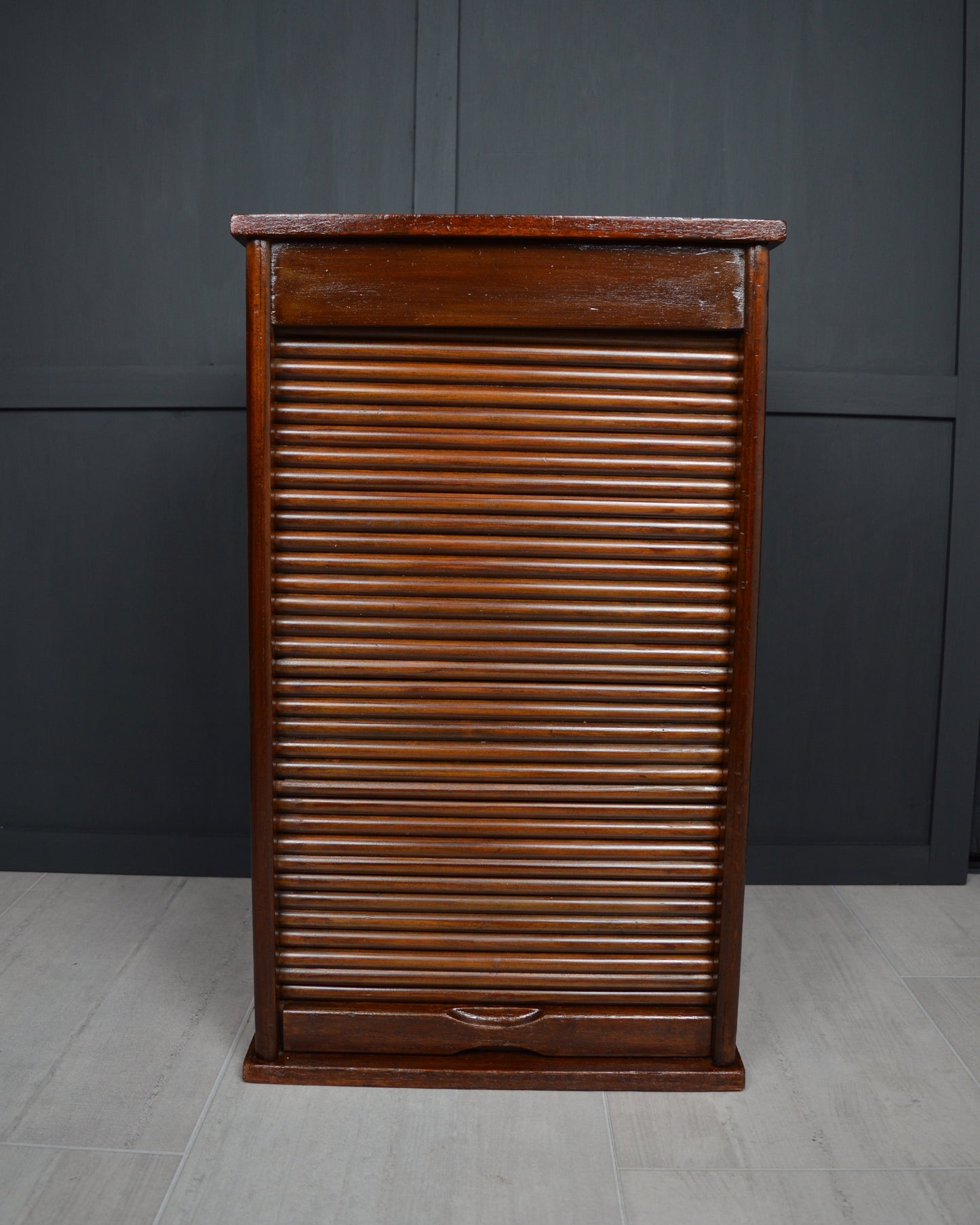 Late 19th Century Tambour front cabinet