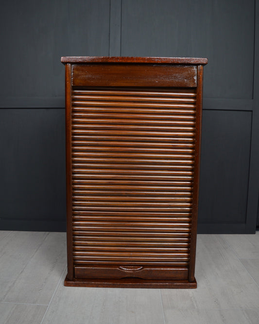 Late 19th Century Tambour front cabinet