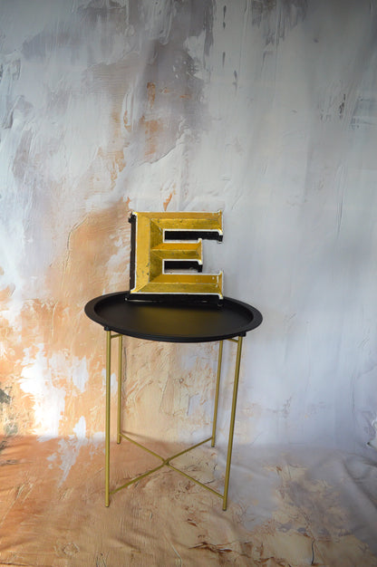 Large Gold Letter ‘E’