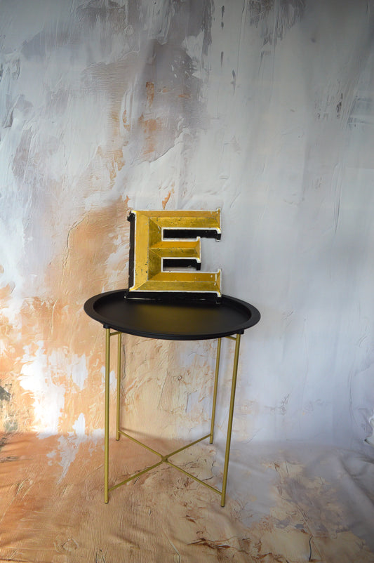 Large Gold Letter ‘E’