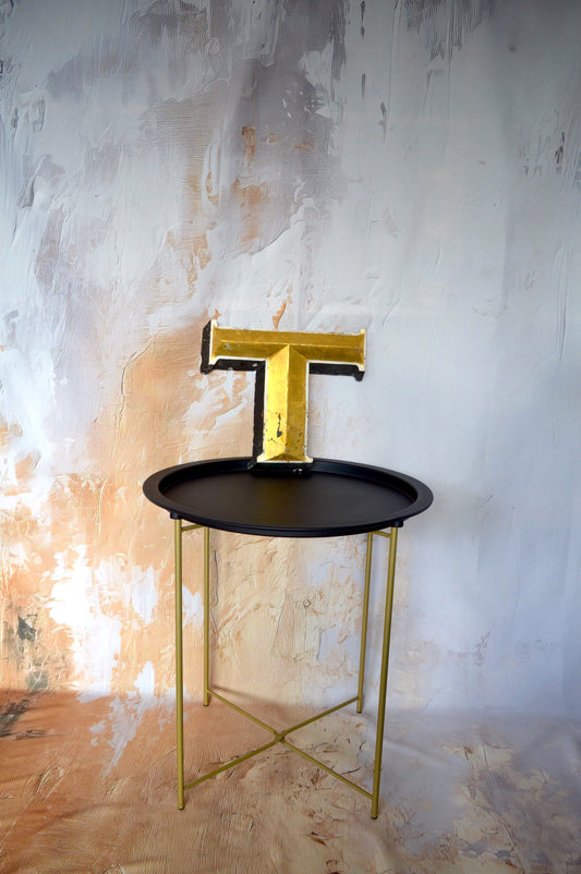 Large Gold Letter ‘T’
