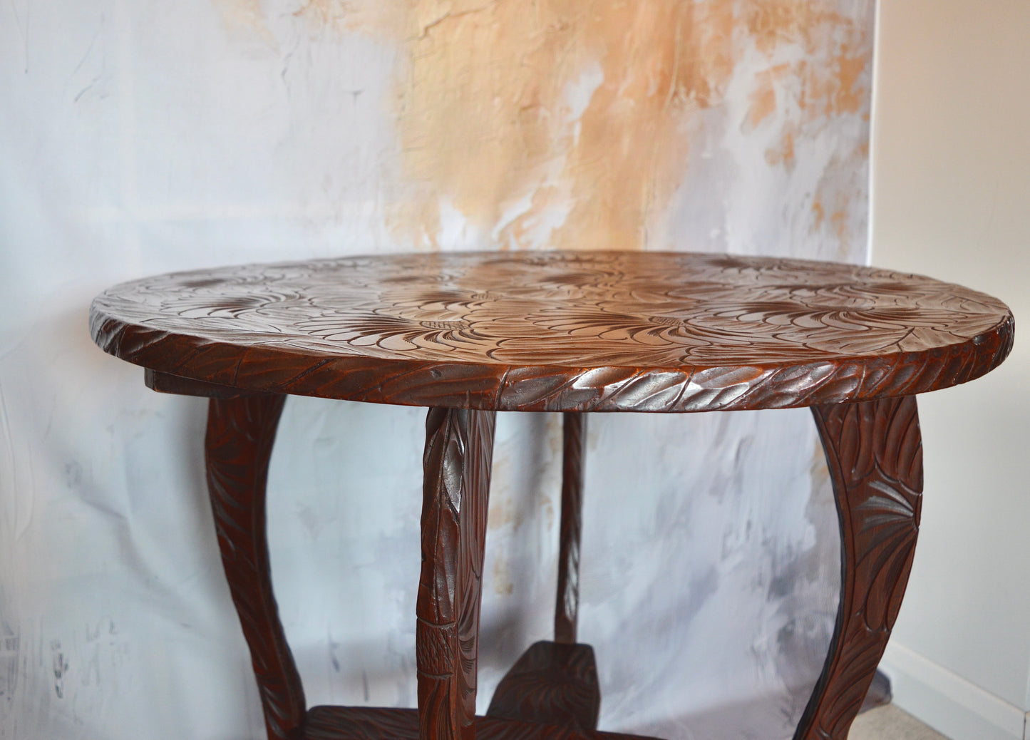 Liberty & Co, Japanese carved arts & crafts table (circa 1905)