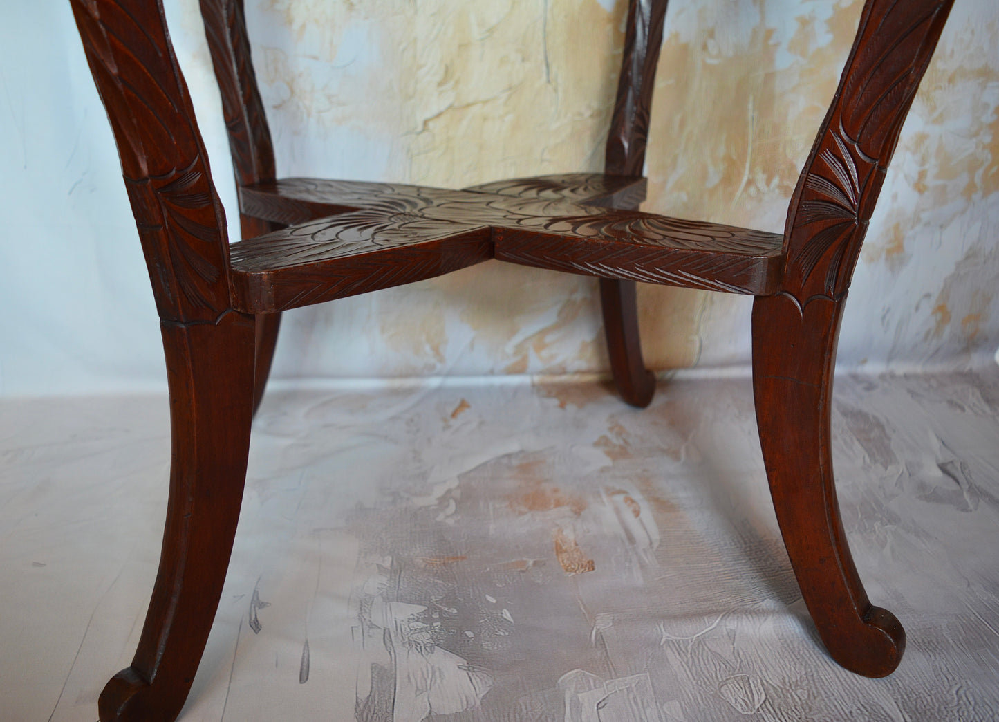 Liberty & Co, Japanese carved arts & crafts table (circa 1905)