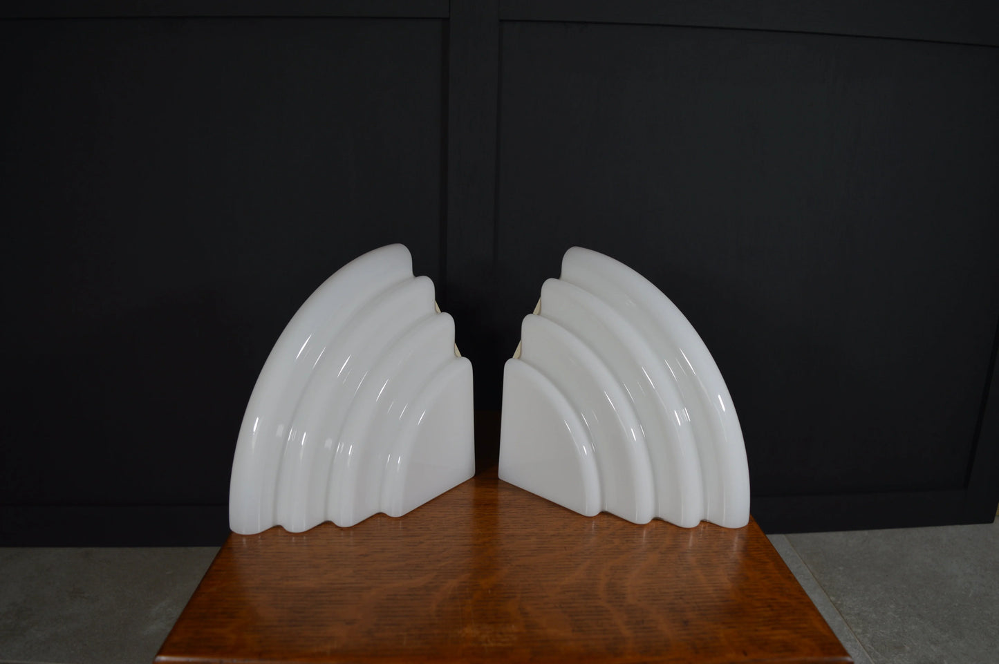 Pair of Art Deco revival Kai Wall Lamps by Kazuhide Takaham