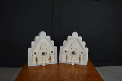 Pair of Art Deco revival Kai Wall Lamps by Kazuhide Takaham