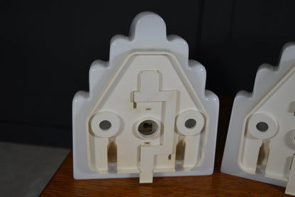 Pair of Art Deco revival Kai Wall Lamps by Kazuhide Takaham