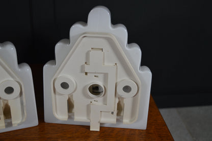 Pair of Art Deco revival Kai Wall Lamps by Kazuhide Takaham